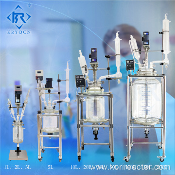 jacketed glass reactor vessel SF-100L